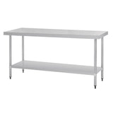 T378 Vogue Stainless Steel Prep Table 1800mm