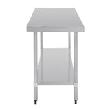 T378 Vogue Stainless Steel Prep Table 1800mm