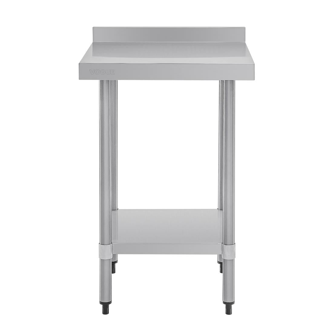 T379 Vogue Stainless Steel Prep Table with Upstand 600mm