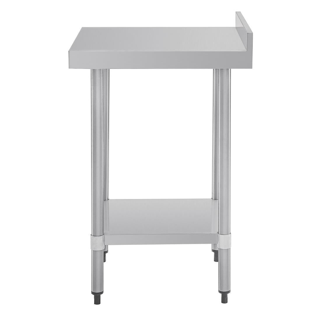 T379 Vogue Stainless Steel Prep Table with Upstand 600mm