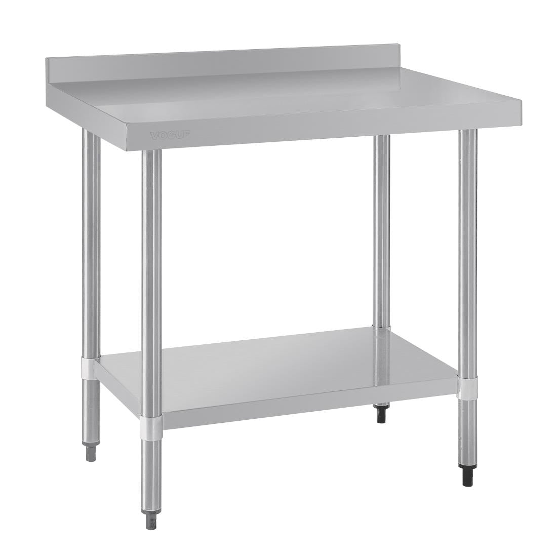 T380 Vogue Stainless Steel Prep Table with Upstand 900mm