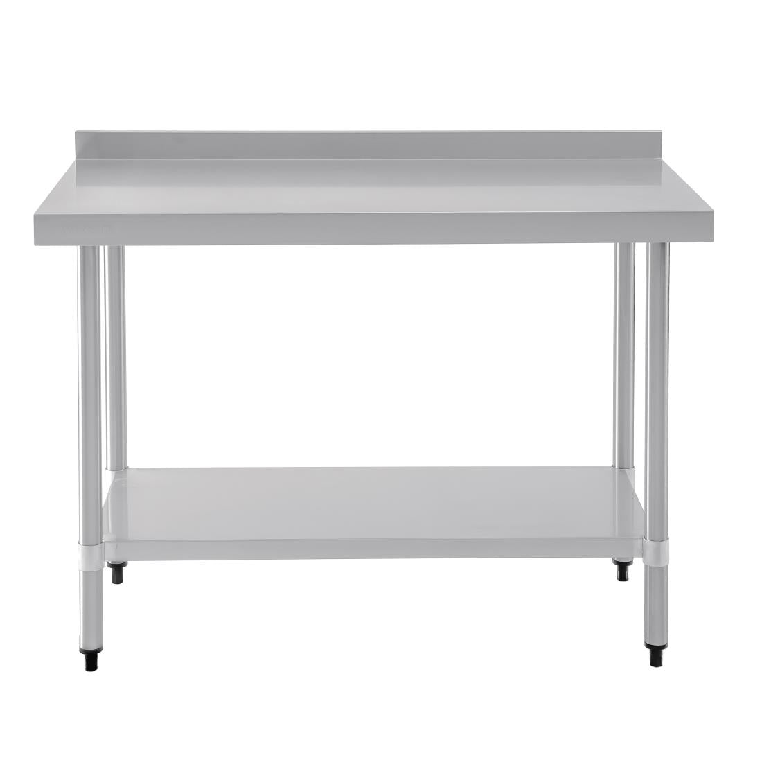 T381 Vogue Stainless Steel Prep Table with Upstand 1200mm