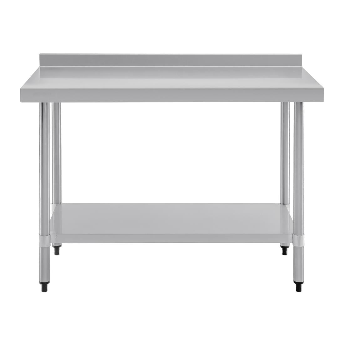 T381 Vogue Stainless Steel Prep Table with Upstand 1200mm