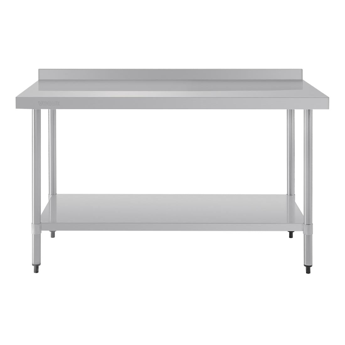 Vogue Stainless Steel Prep Table with Upstand 1500mm