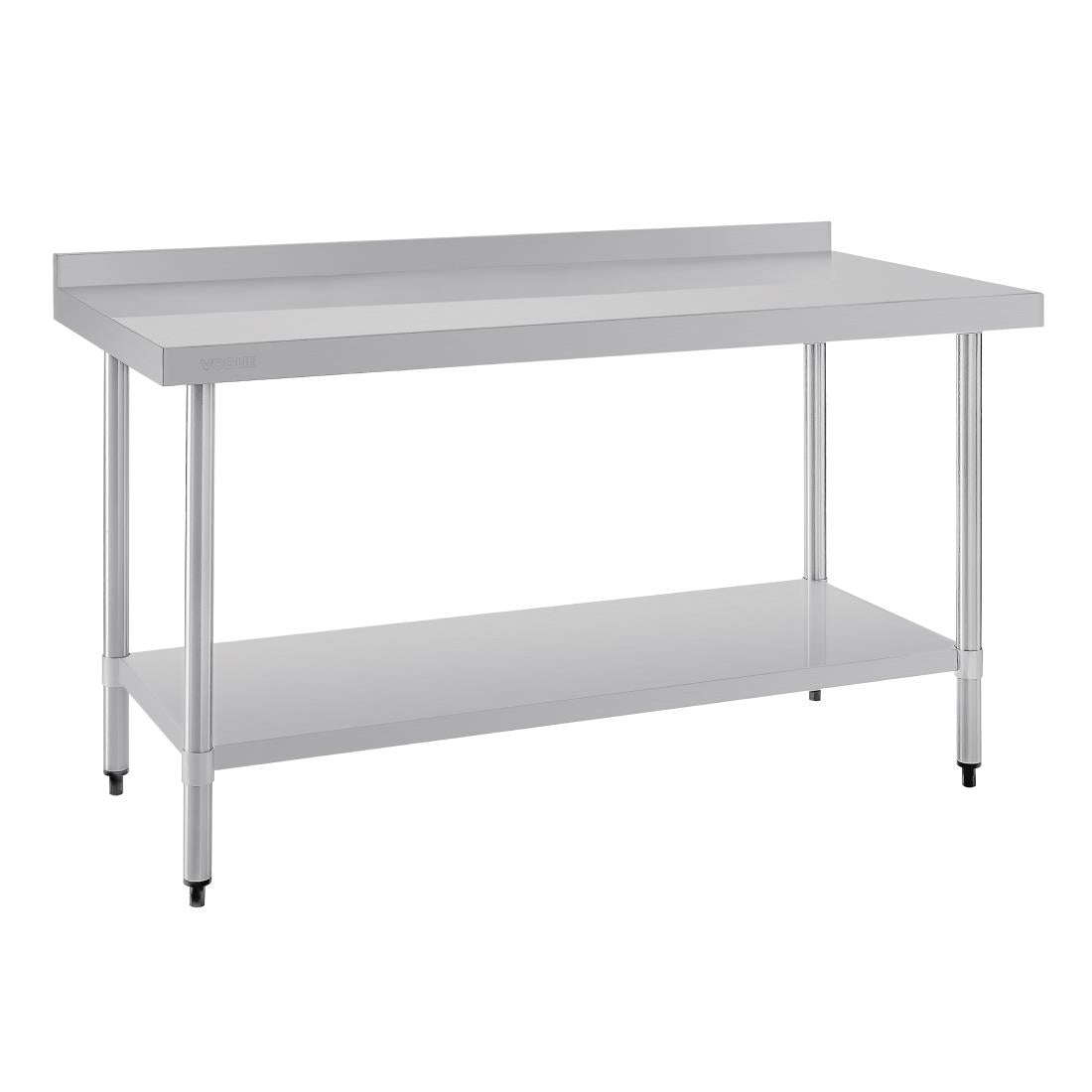 Vogue Stainless Steel Prep Table with Upstand 1500mm