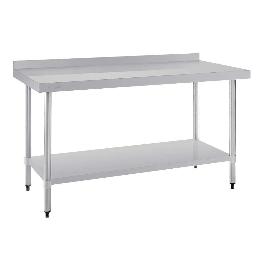 T382 Vogue Stainless Steel Prep Table with Upstand 1500mm