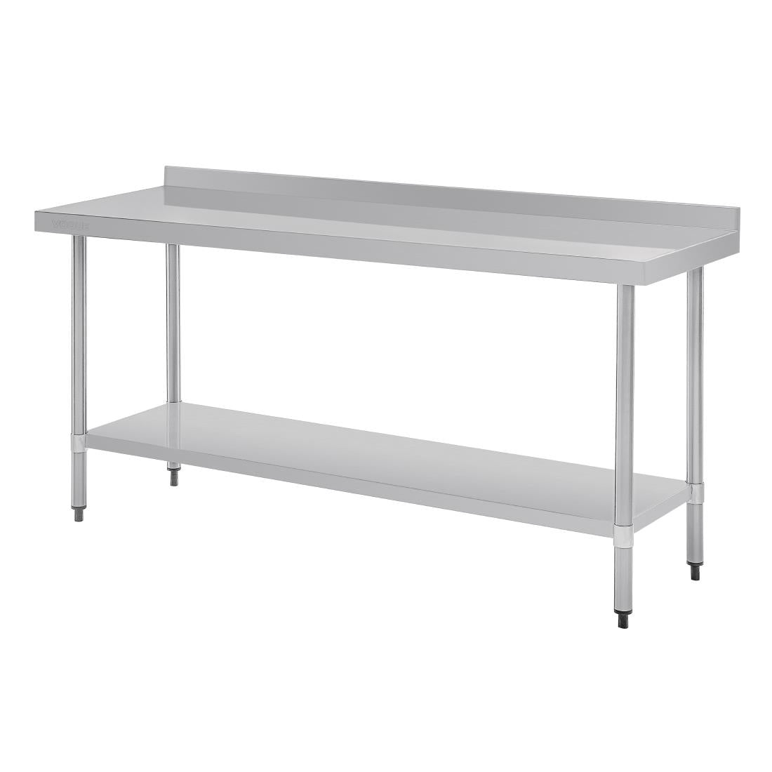 T383 Vogue Stainless Steel Prep Table with Upstand 1800mm