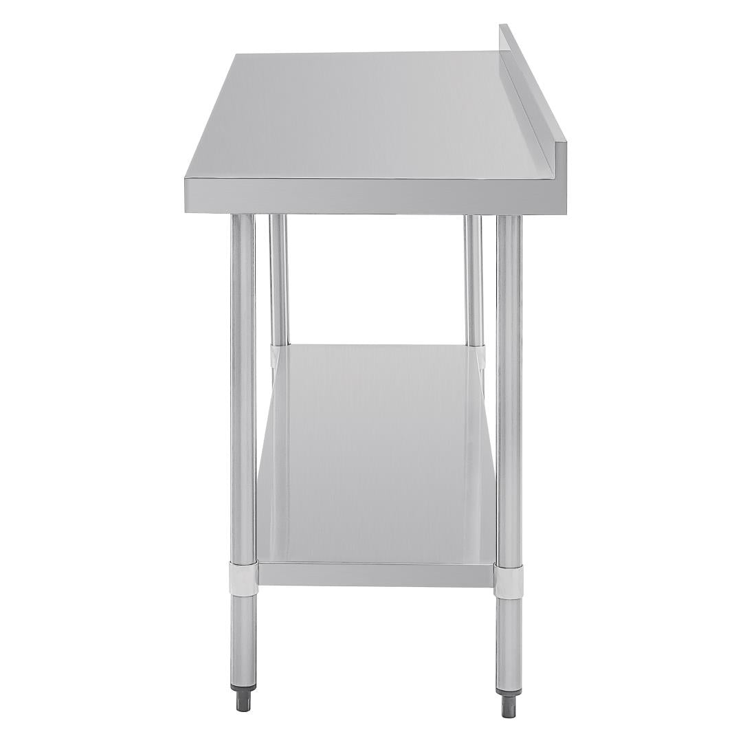 T383 Vogue Stainless Steel Prep Table with Upstand 1800mm