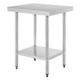 T389 Vogue Stainless Steel Prep Table 600mm