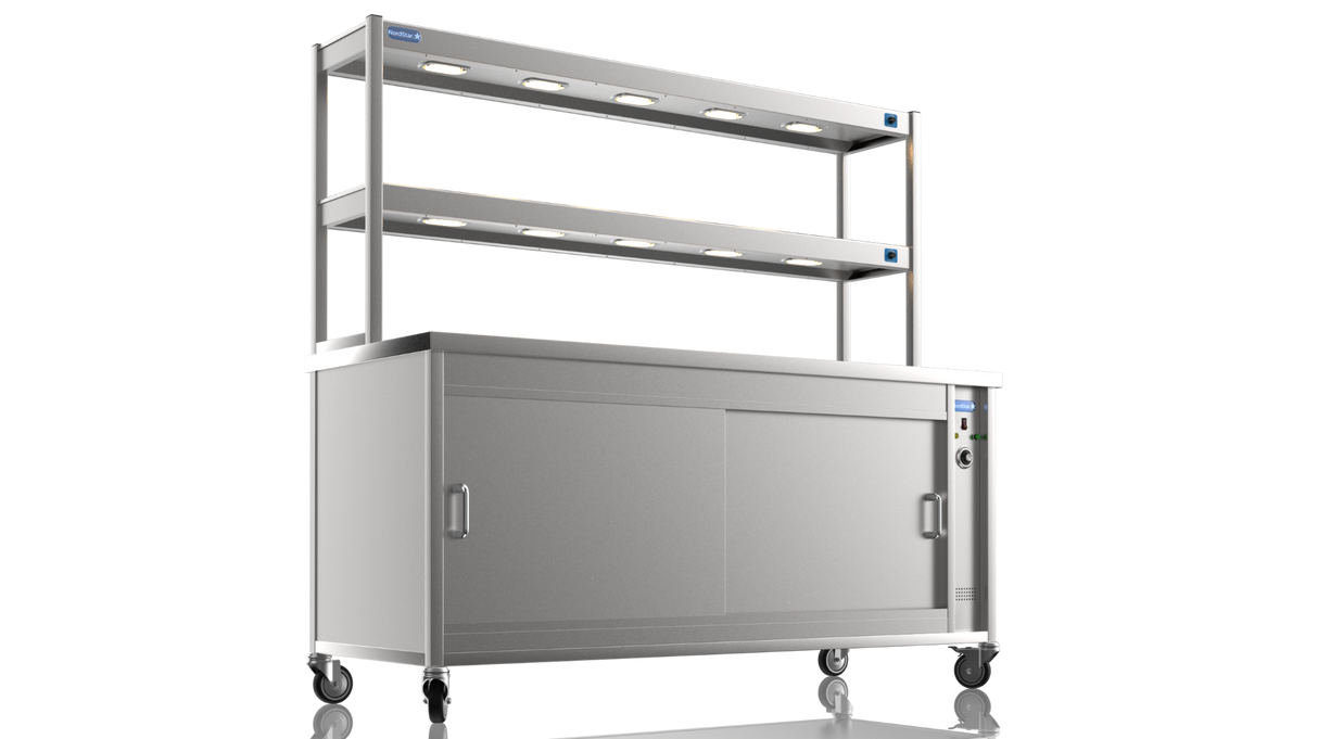 Nordstar DTC1800 Double Tier Gantry Hot Cupboard Combo – 1800