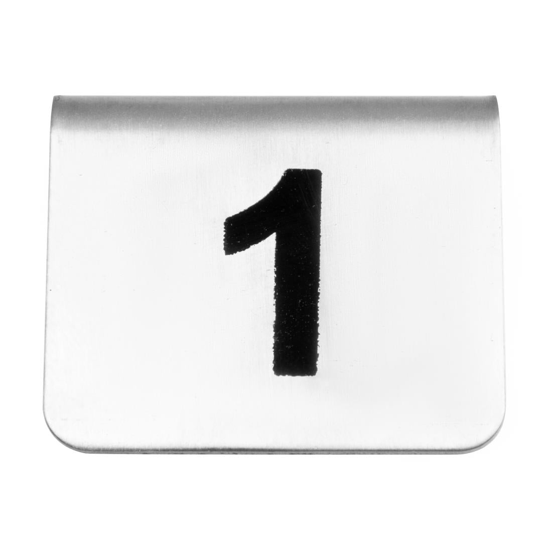 U046 Olympia Stainless Steel Table Numbers 1-10 (Pack of 10)