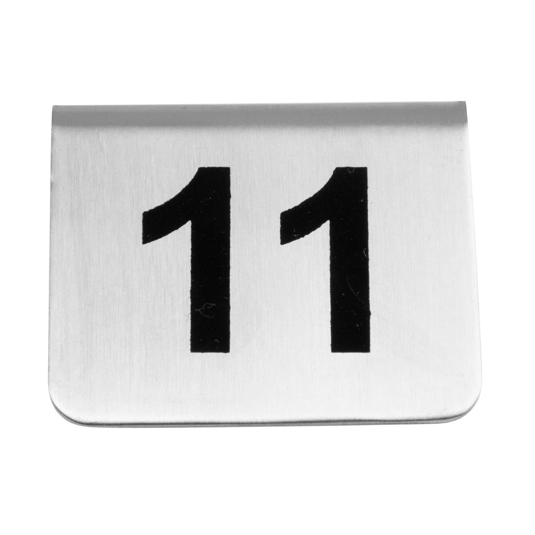 U047 Olympia Stainless Steel Table Numbers 11-20 (Pack of 10)