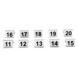 U047 Olympia Stainless Steel Table Numbers 11-20 (Pack of 10)