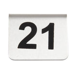 U048 Olympia Stainless Steel Table Numbers 21-30 (Pack of 10)