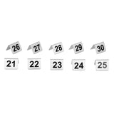 U048 Olympia Stainless Steel Table Numbers 21-30 (Pack of 10)