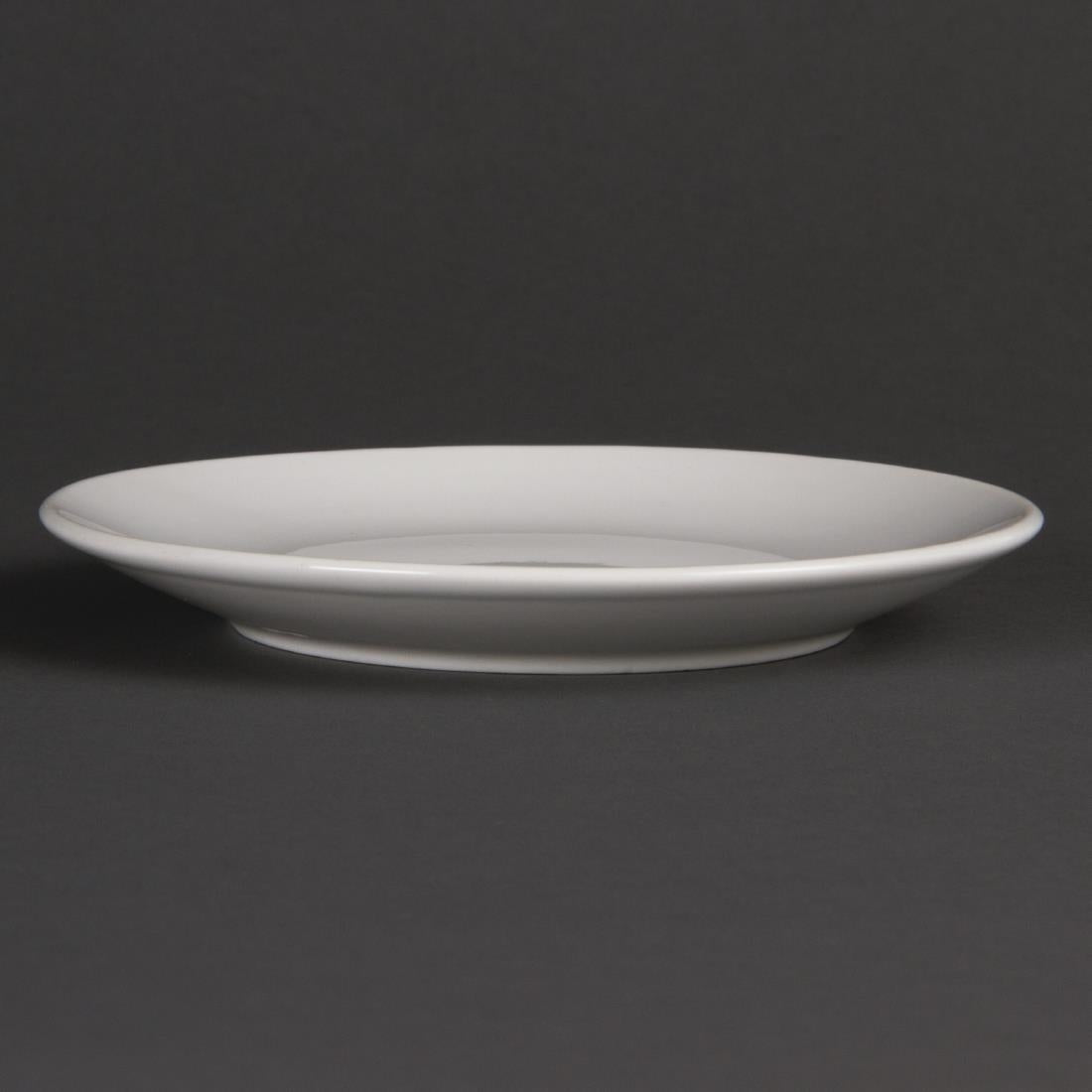 U075 Olympia Whiteware Coupe Plates 150mm (Pack of 12)