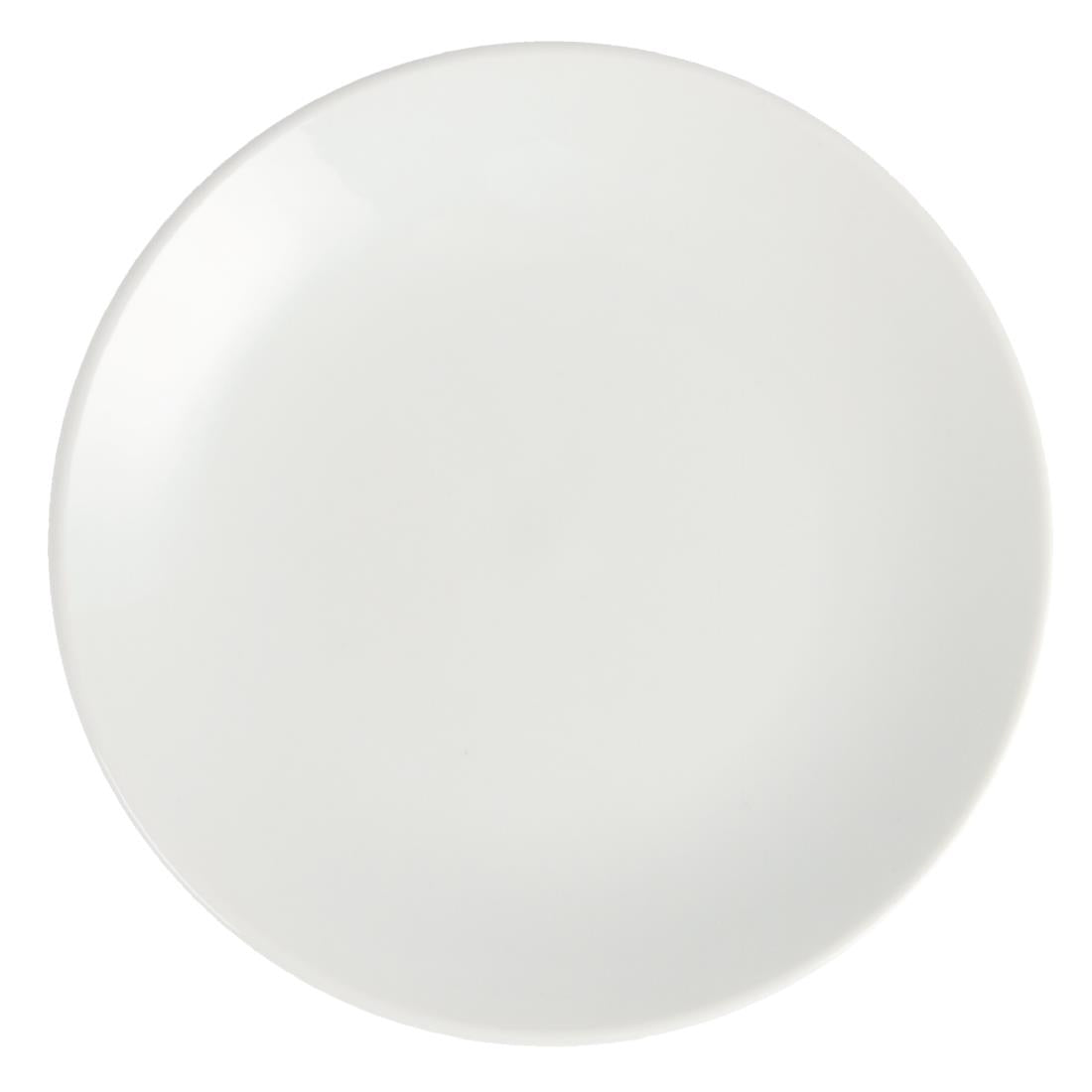 U075 Olympia Whiteware Coupe Plates 150mm (Pack of 12)