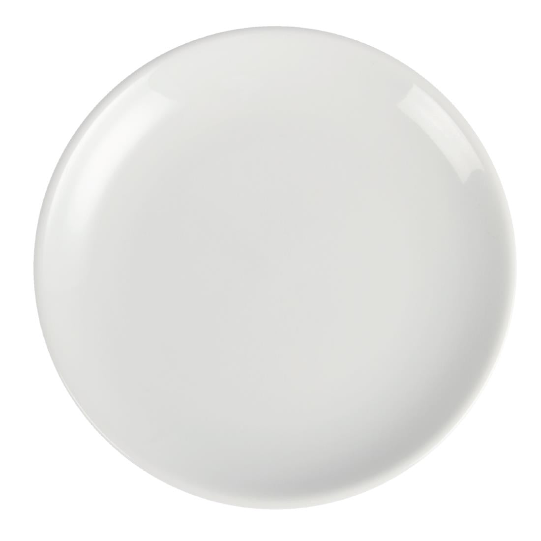 U076 Olympia Whiteware Coupe Plates 180mm (Pack of 12)