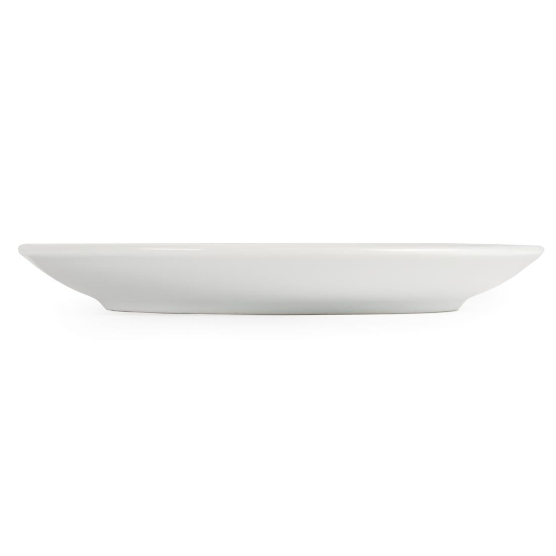 U076 Olympia Whiteware Coupe Plates 180mm (Pack of 12)