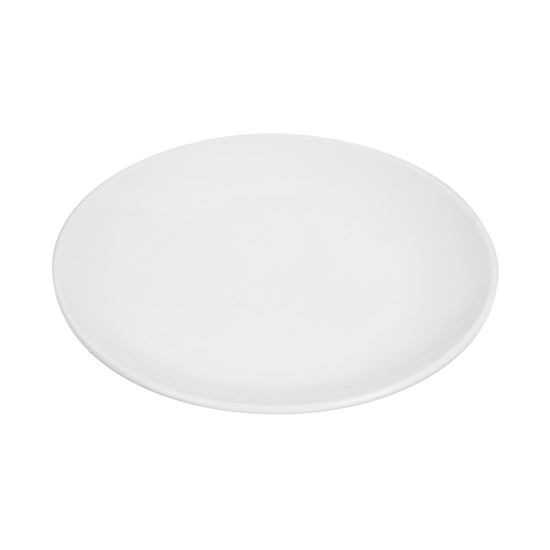 U077 Olympia Whiteware Coupe Plates 200mm (Pack of 12)