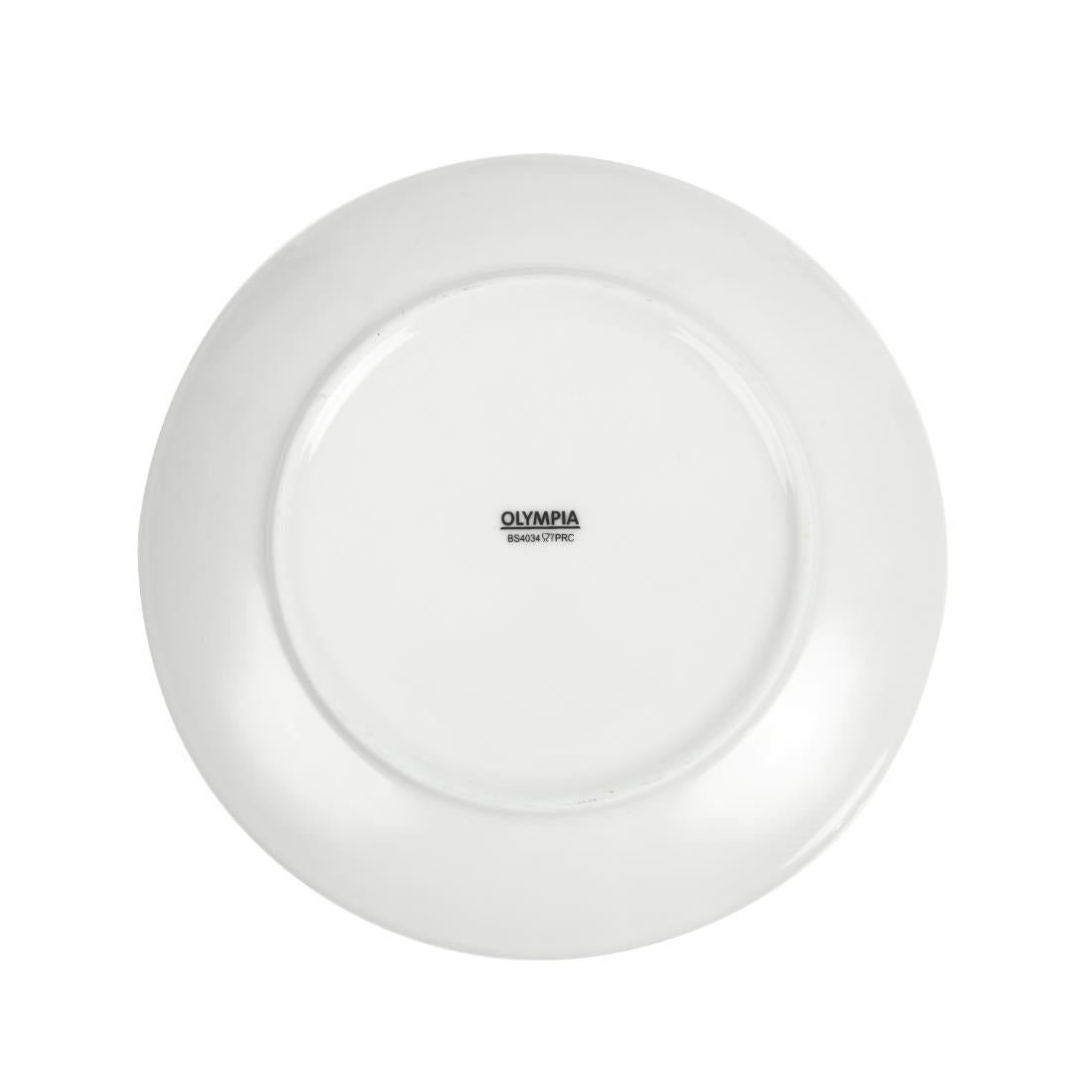 U077 Olympia Whiteware Coupe Plates 200mm (Pack of 12)