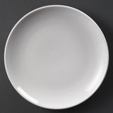 U078 Olympia Whiteware Coupe Plates 230mm (Pack of 12)