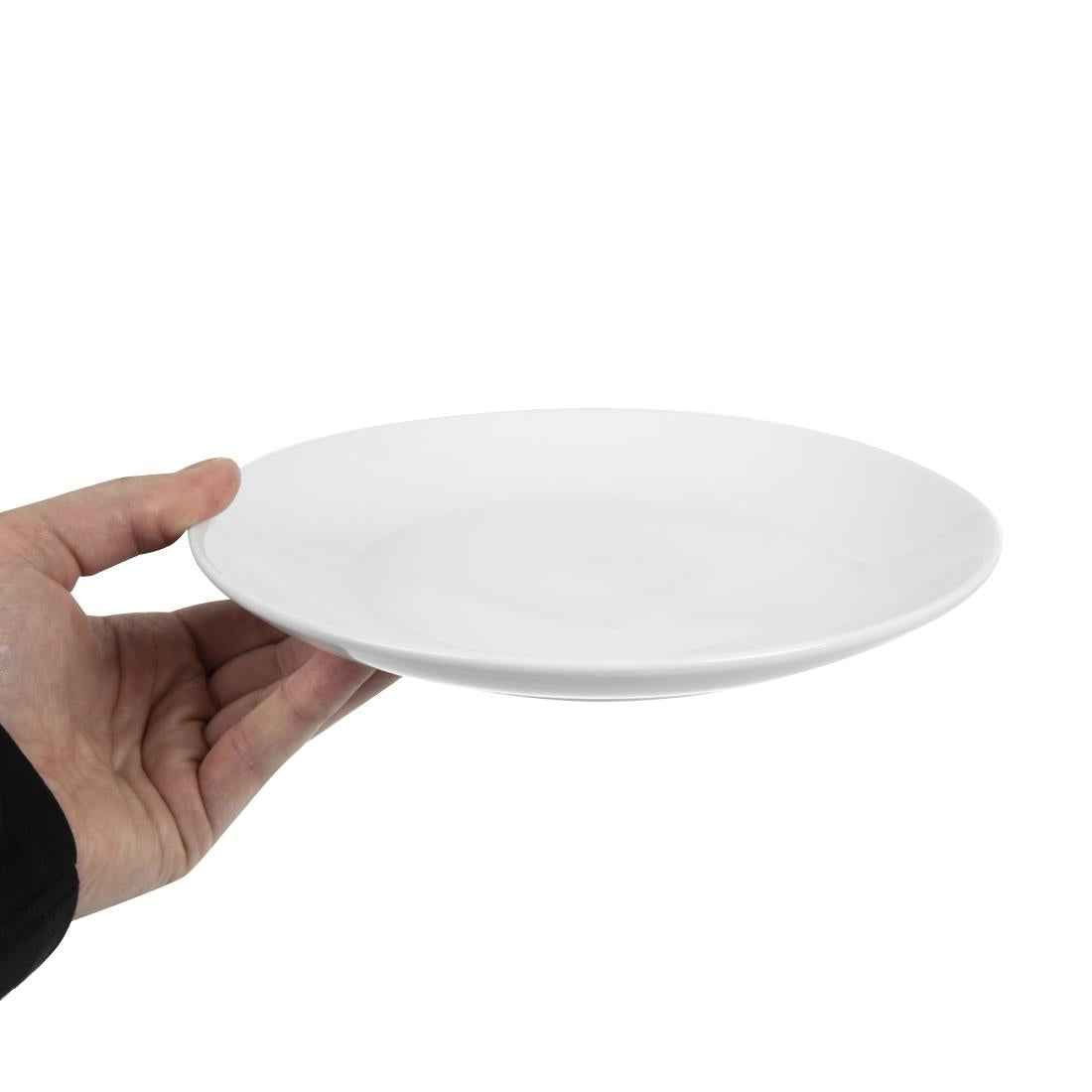 U078 Olympia Whiteware Coupe Plates 230mm (Pack of 12)