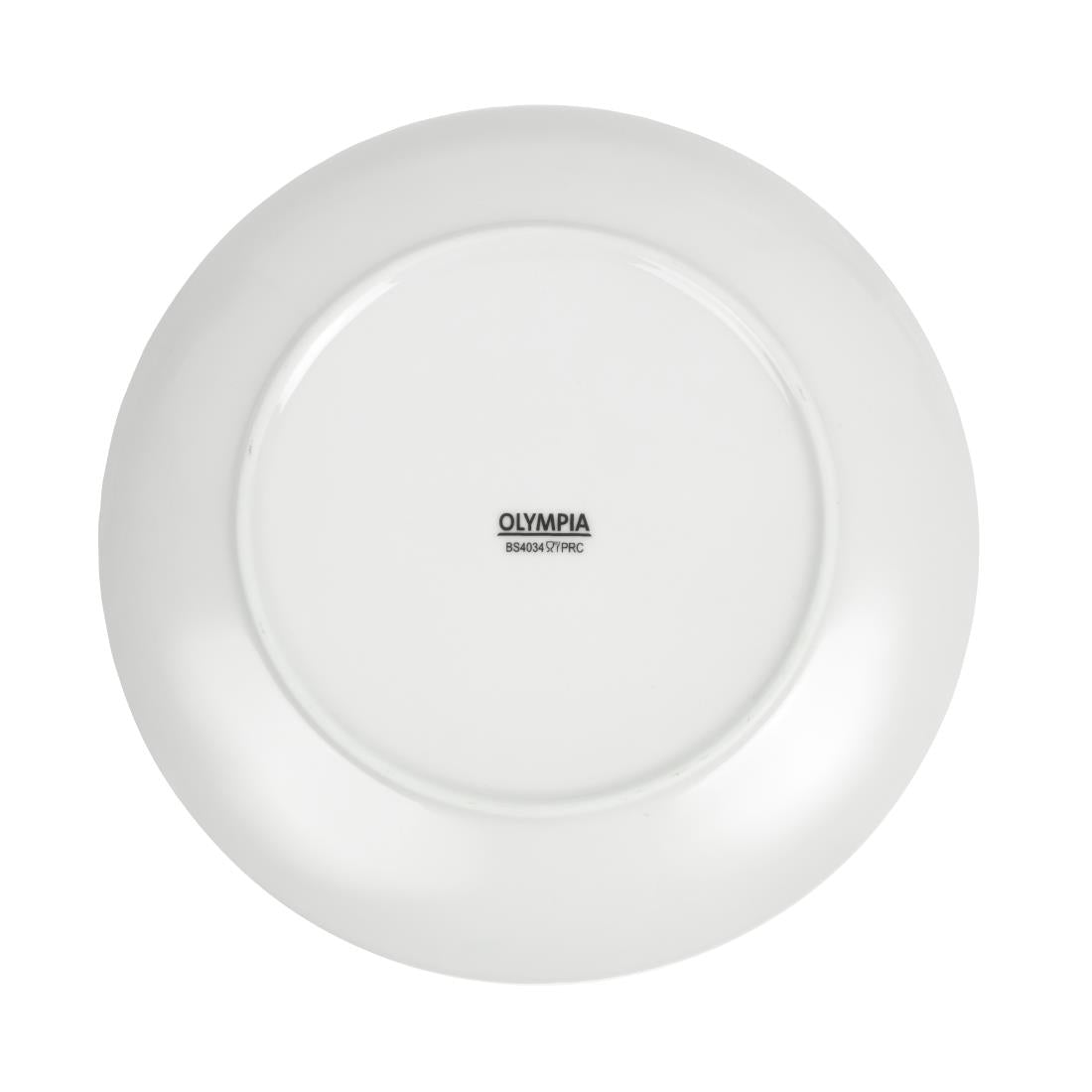 U078 Olympia Whiteware Coupe Plates 230mm (Pack of 12)