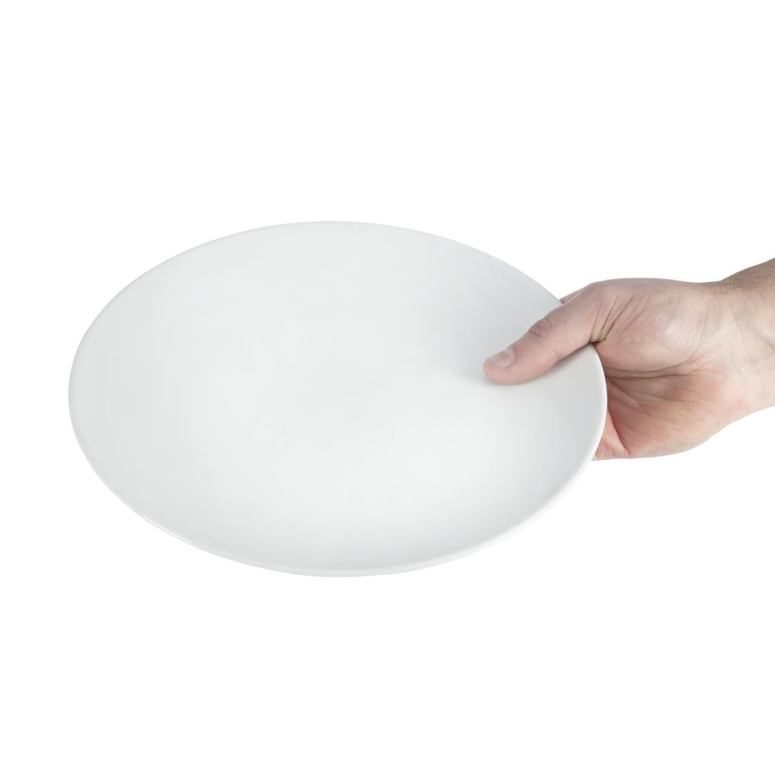 U079 Olympia Whiteware Coupe Plates 250mm (Pack of 12)