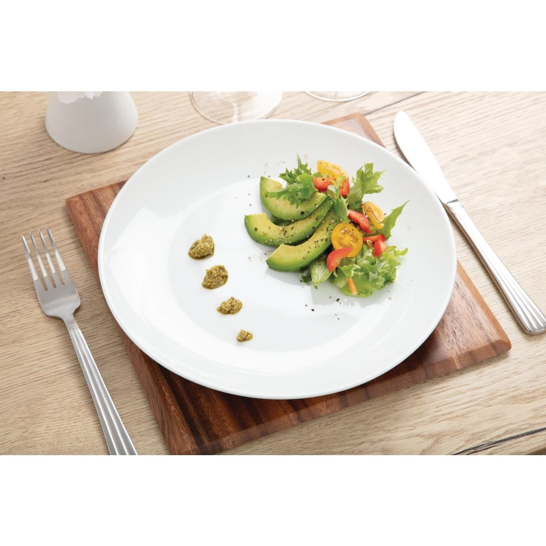 U079 Olympia Whiteware Coupe Plates 250mm (Pack of 12)