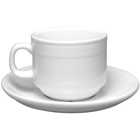 U085 Olympia Linear Stacking Tea Cup Saucers (Pack of 12) - JD Catering Equipment Solutions Ltd