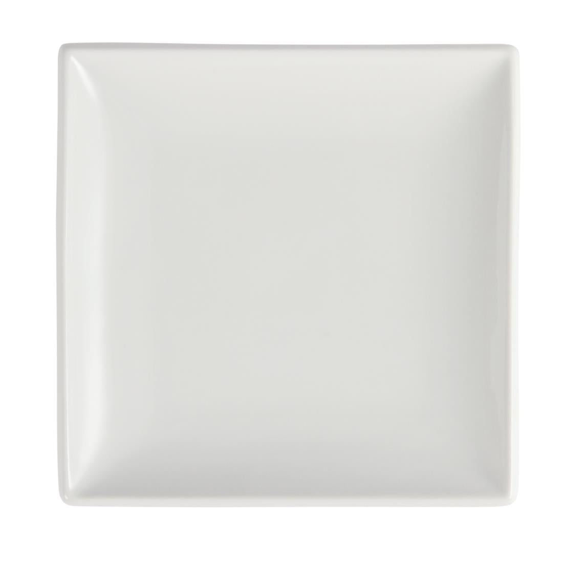 U154 Olympia Whiteware Square Plates 180mm (Pack of 12)