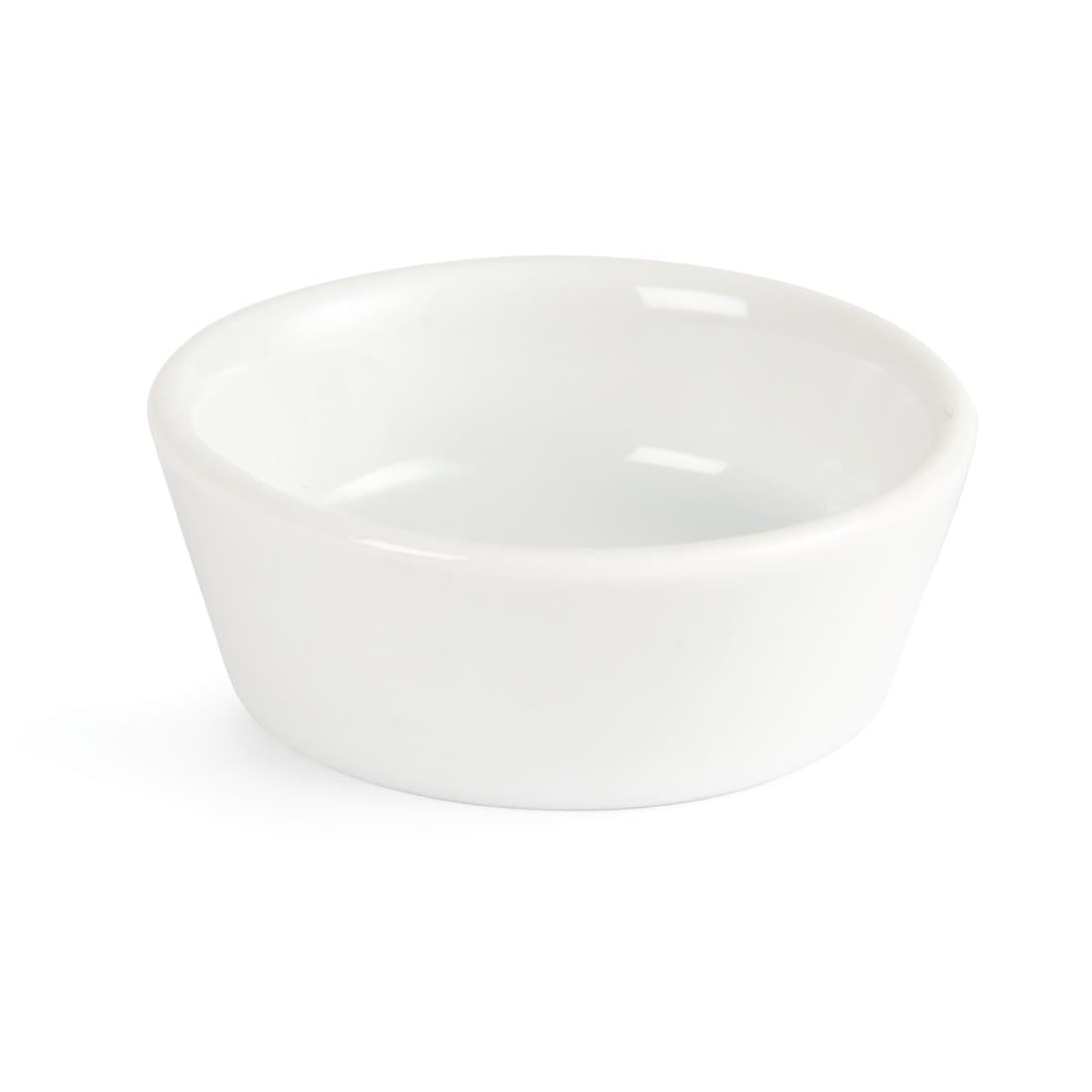 U161 Olympia Whiteware Sloping Edge Bowls 50mm (Pack of 12)