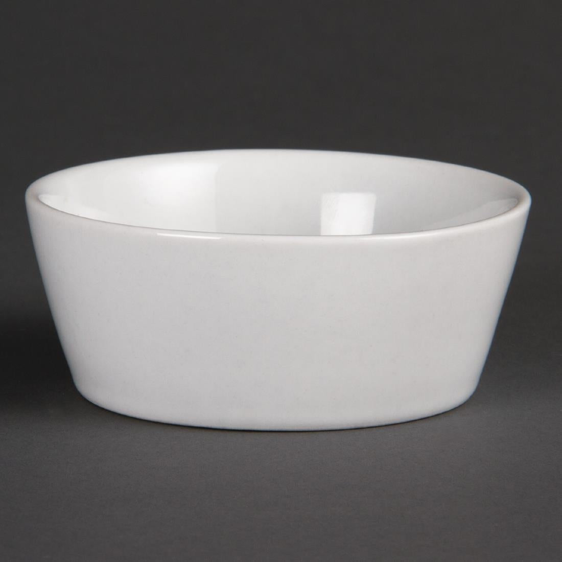 U162 Olympia Whiteware Sloping Edge Bowls 90mm (Pack of 12)