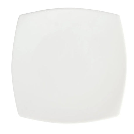 U170 Olympia Whiteware Rounded Square Plates 240mm (Pack of 12) - JD Catering Equipment Solutions Ltd