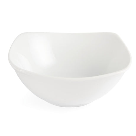 U173 Olympia Whiteware Rounded Square Bowls 140mm (Pack of 12)