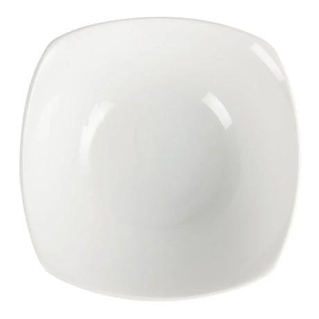 U174 Olympia Whiteware Rounded Square Bowls 180mm (Pack of 12) - JD Catering Equipment Solutions Ltd