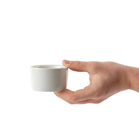 U177 Olympia Whiteware Contemporary Ramekins 80mm (Pack of 12)