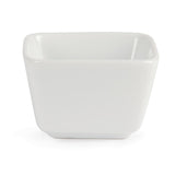 U178 Olympia Whiteware Tall Square Mini Dishes 75mm (Pack of 12)