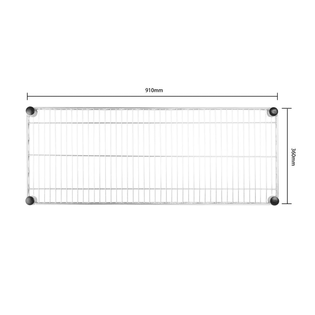 U201 Vogue Steel Wire Wall Shelf 910mm