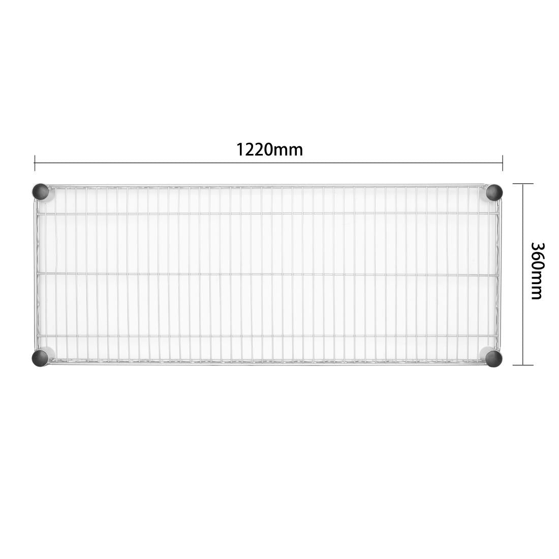 U202 Vogue Steel Wire Wall Shelf 1220mm