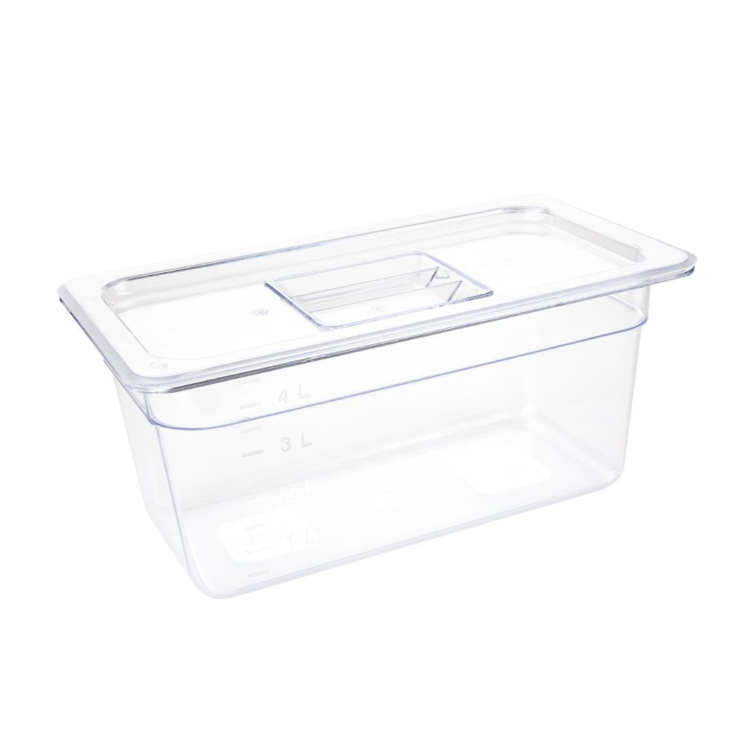 Vogue Polycarbonate 1/3 Gastronorm Container 150mm Clear