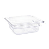 U239 Vogue Polycarbonate 1/6 Gastronorm Container 65mm Clear