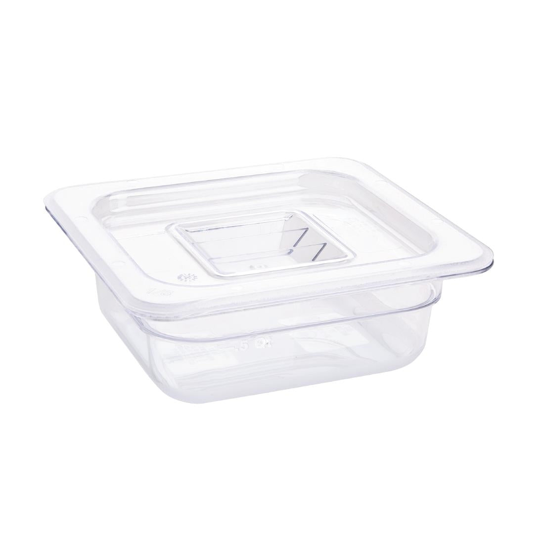 U239 Vogue Polycarbonate 1/6 Gastronorm Container 65mm Clear