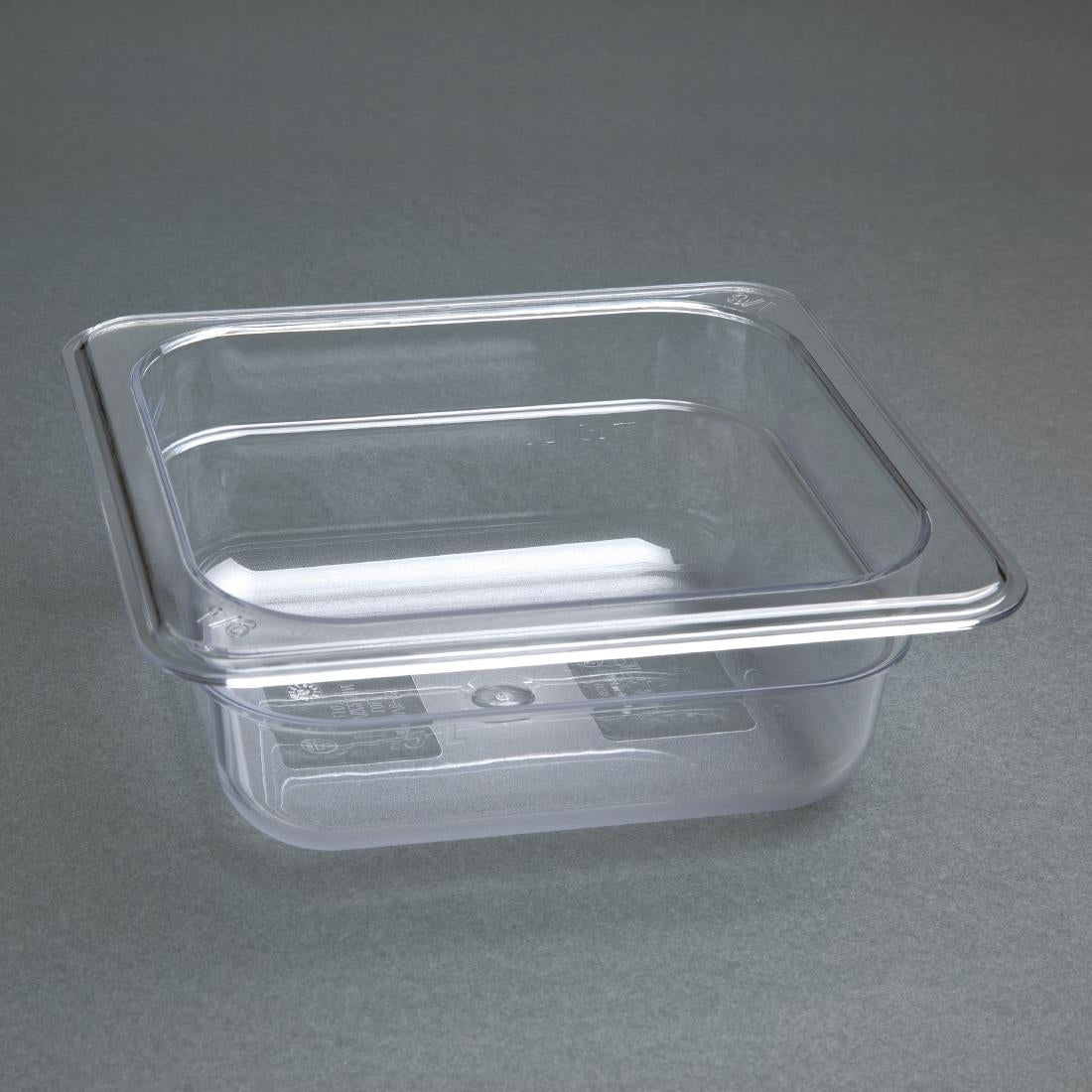 U239 Vogue Polycarbonate 1/6 Gastronorm Container 65mm Clear