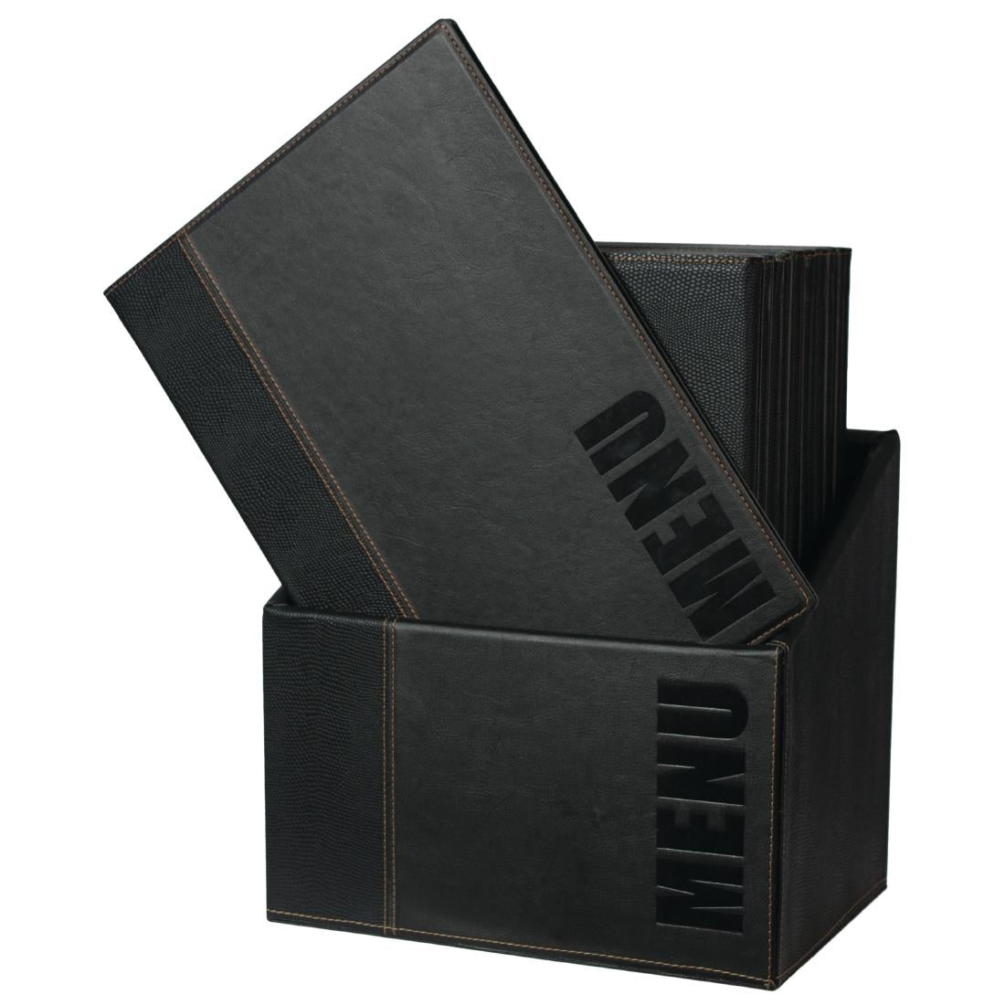 U266 Securit Contemporary Menu Covers and Storage Box A4 (Pack of 20)