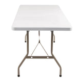 U544 Bolero PE Rectangular Folding Table White 5ft (Single)