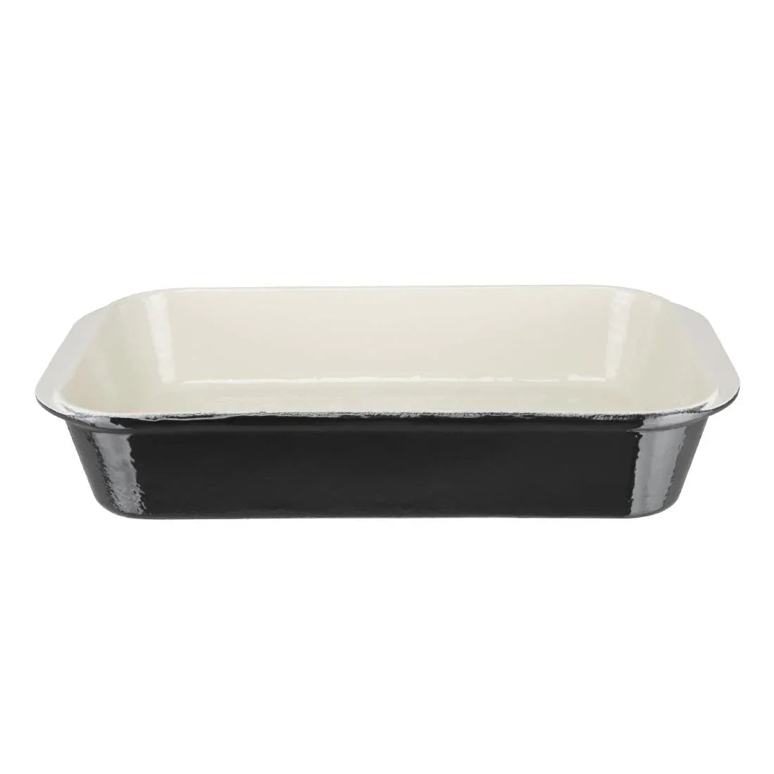 U572 Vogue Black Cast Iron Roasting Dish Large U572 - JD Catering Equipment Solutions Ltd