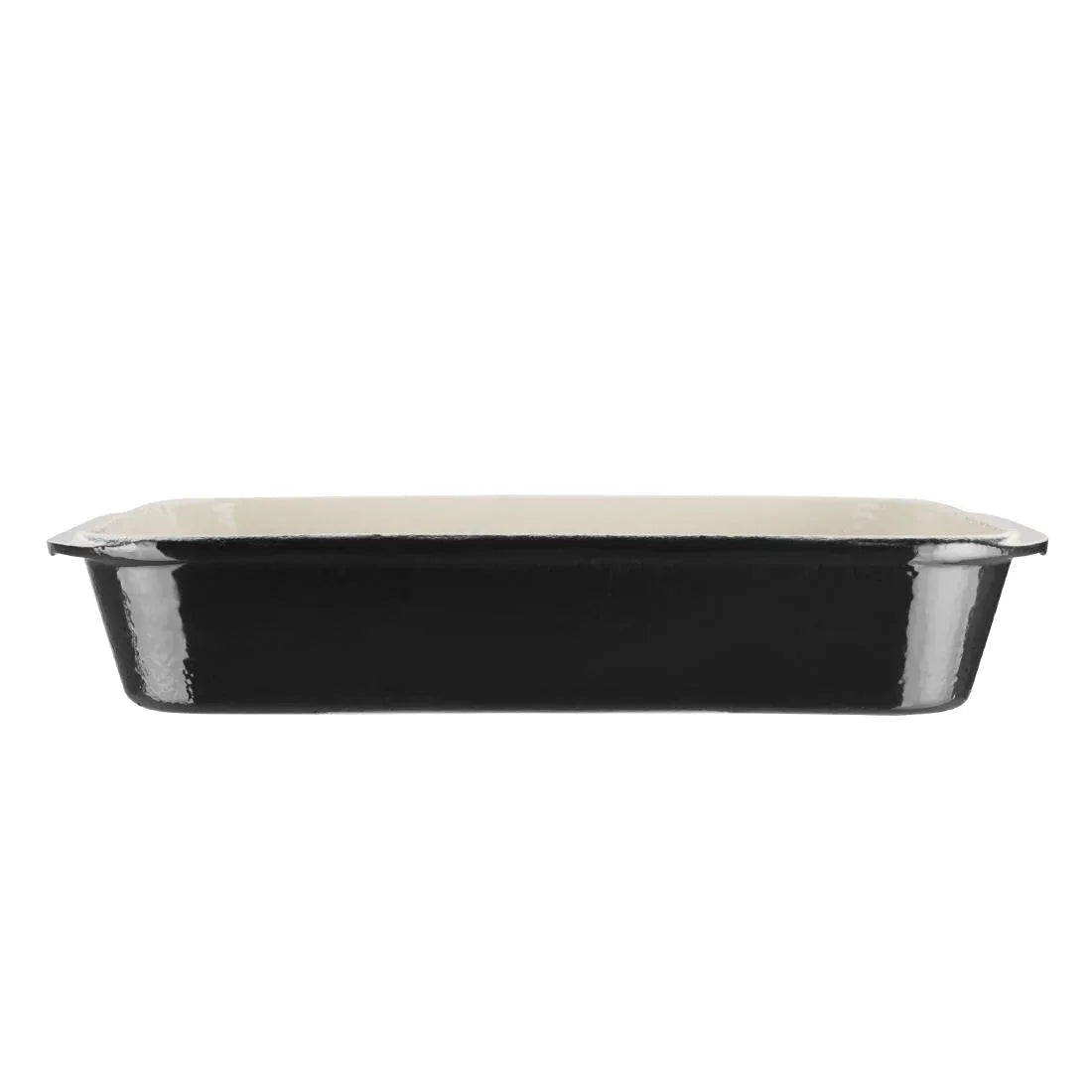 U572 Vogue Black Cast Iron Roasting Dish Large U572 - JD Catering Equipment Solutions Ltd