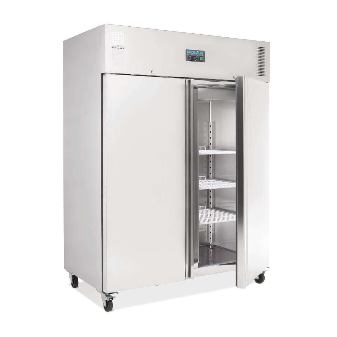 U634 Polar U-Series Upright Double Door Fridge 1300Ltr